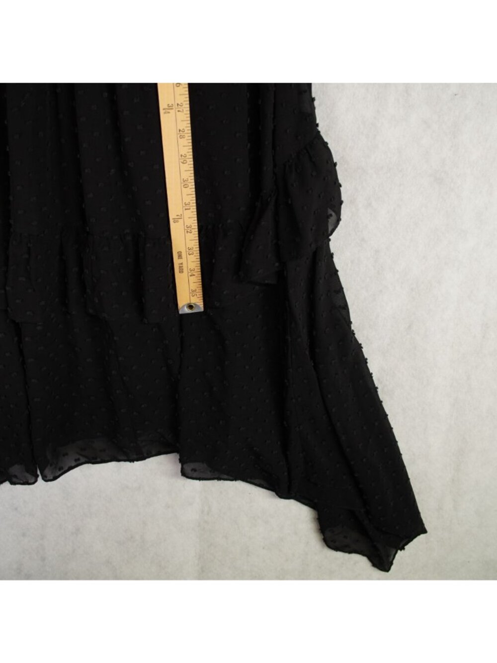 Ulla Johnson Black Tiered Maxi Dress Sz 6 V-Neckline Button Front & Ruffle Hem - Picture 14 of 16